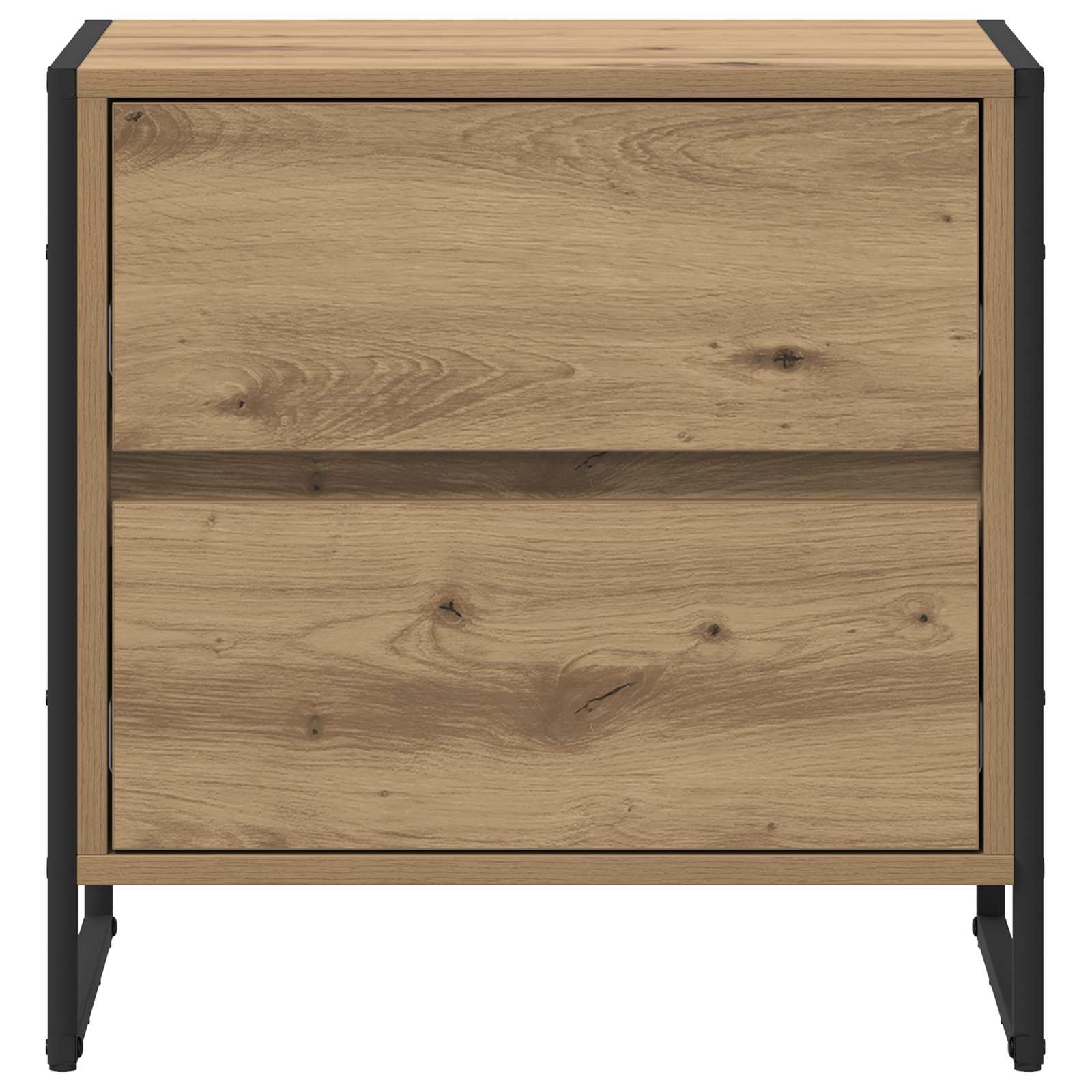 Sengebord 2 pcs Artisan eg 50 x 39,5 x 50 cm Konstrueret træ