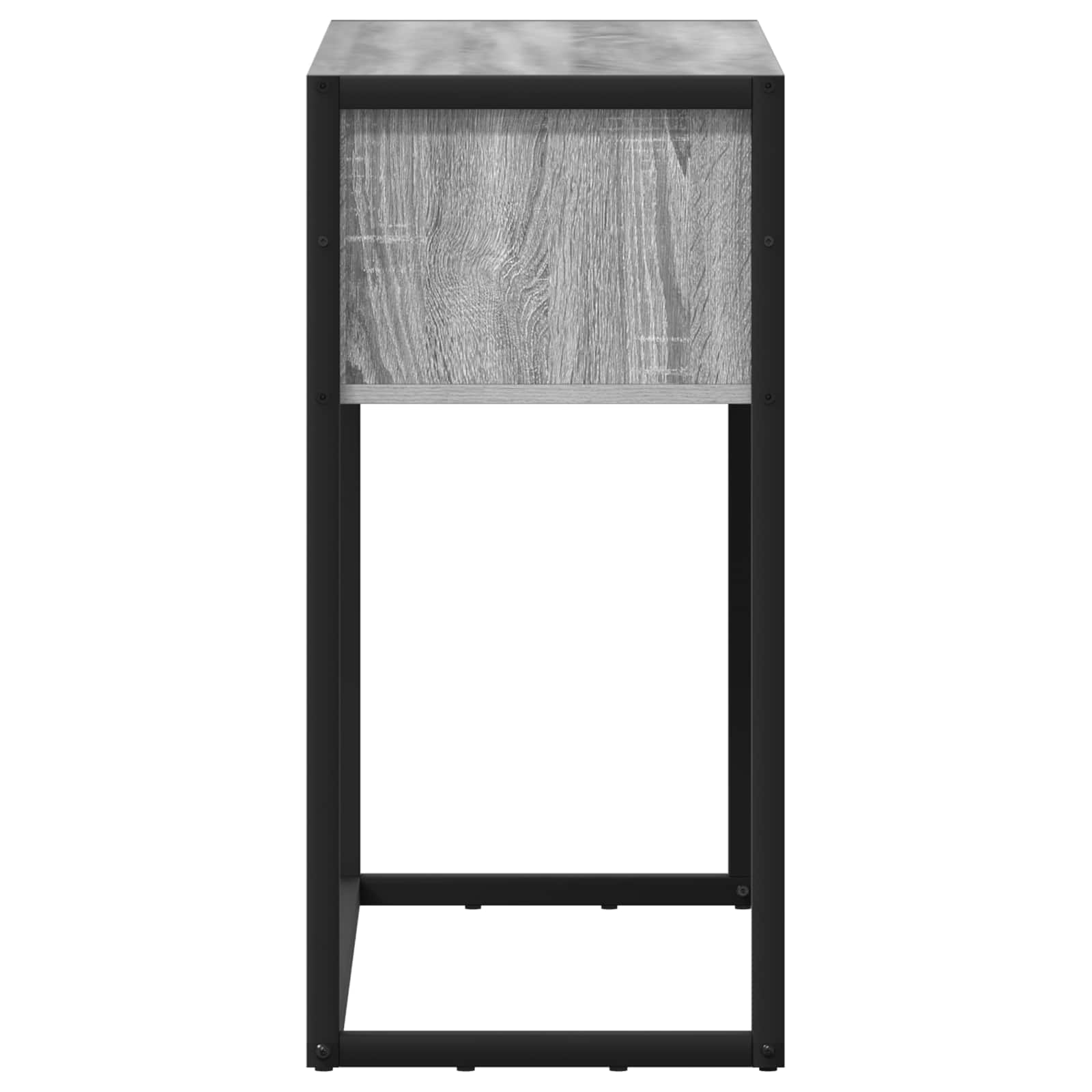 Endebord med skuffe Grå Sonoma 100 x 36 x 75 cm Konstrueret træ