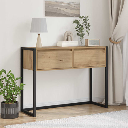 Endebord Artisan eg 100 x 36 x 75 cm Konstrueret træ