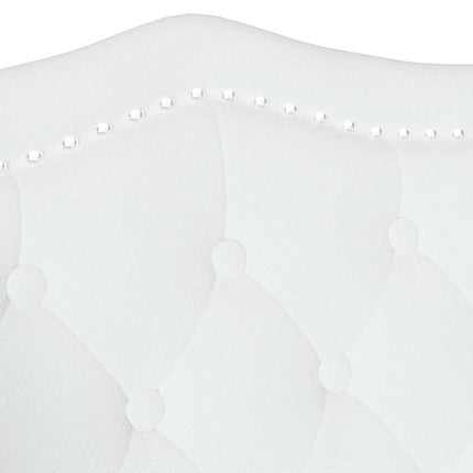 Chesterfield bænk Hvid 120.5 x 65 x 75 cm Faux læder