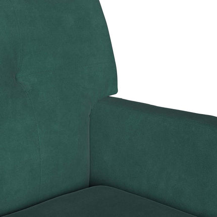 Chesterfield bænk Mørkegrøn 112 x 65,5 x 75 cm Fløjl