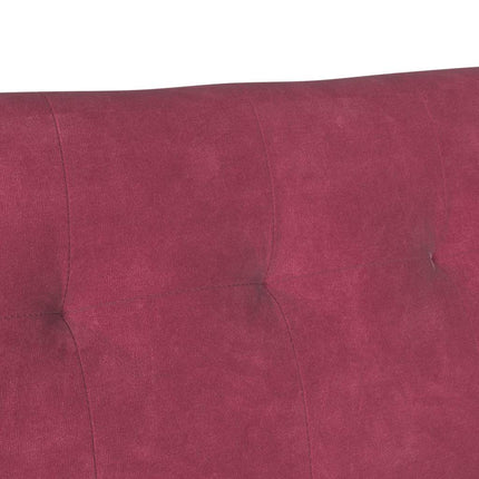 Chesterfield bænk Vinrød 112 x 65,5 x 75 cm Fløjl