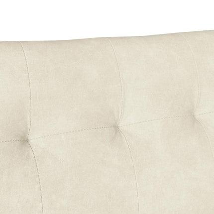 Chesterfield bænk Creme 112 x 65,5 x 75 cm Fløjl