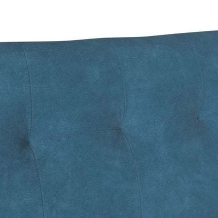 Chesterfield bænk Blå 112 x 65,5 x 75 cm Fløjl