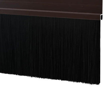 Selvklæbende dørbørstetætninger 6 pcs Brun 100 cm