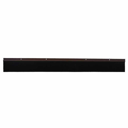 Skruemonterede dørbørste tætninger 2 pcs Brun 100 cm