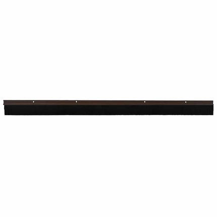 Skruemonterede dørbørste tætninger 12 pcs Brun 100 cm