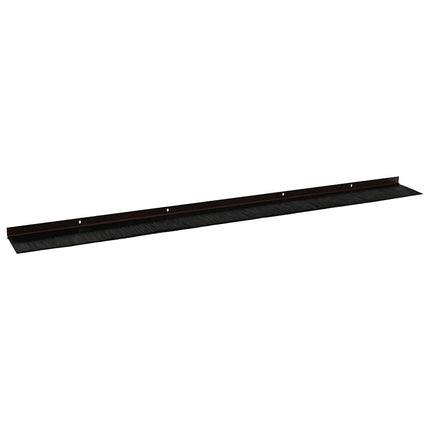 Skruemonterede dørbørste tætninger 2 pcs Brun 100 cm