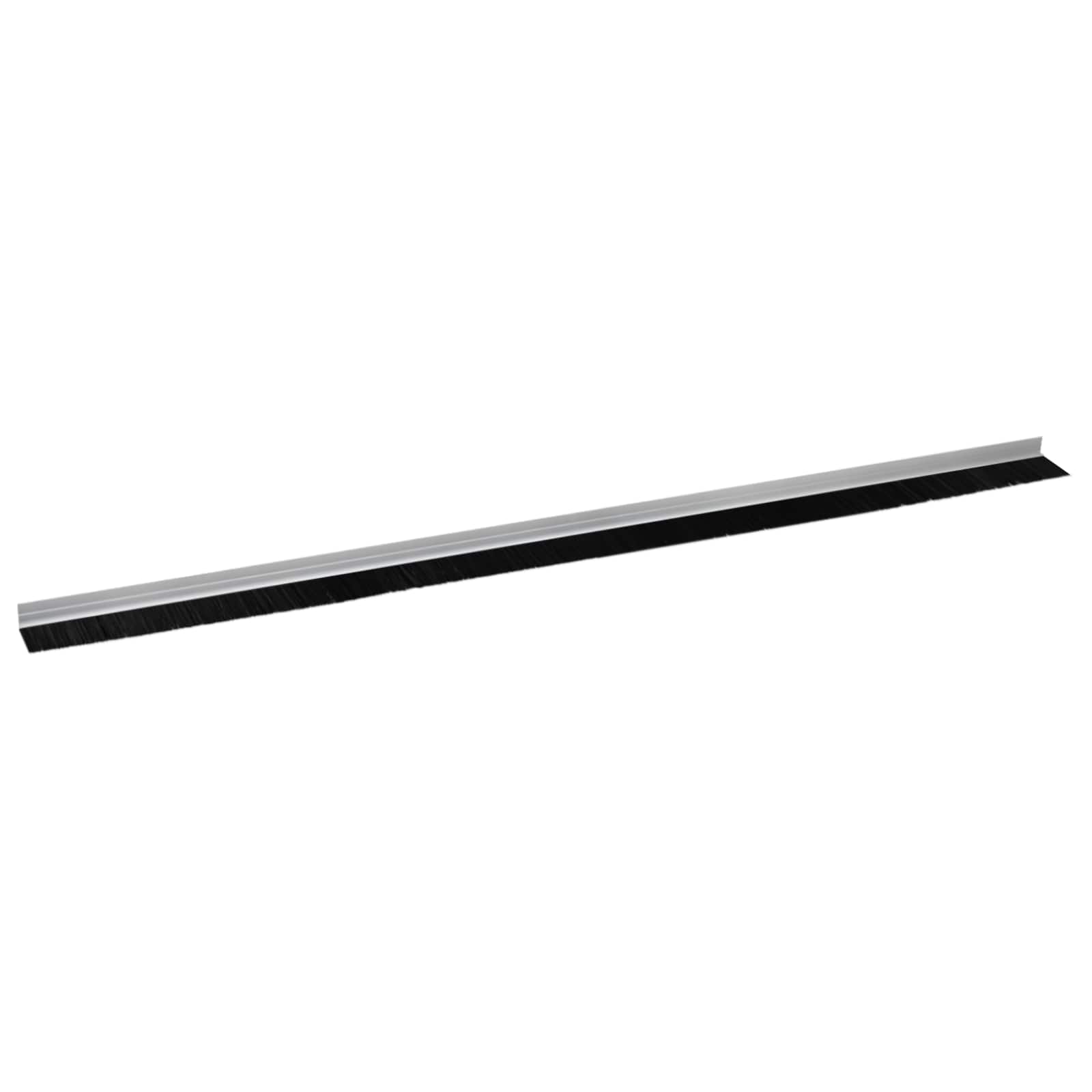 Selvklæbende dørbørstetætninger 2 pcs Sølv 100 cm