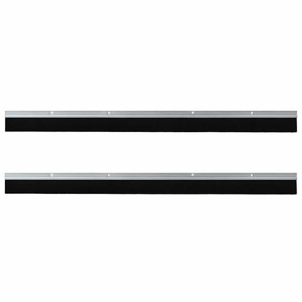 Skruemonterede dørbørste tætninger 2 pcs Sølv 100 cm