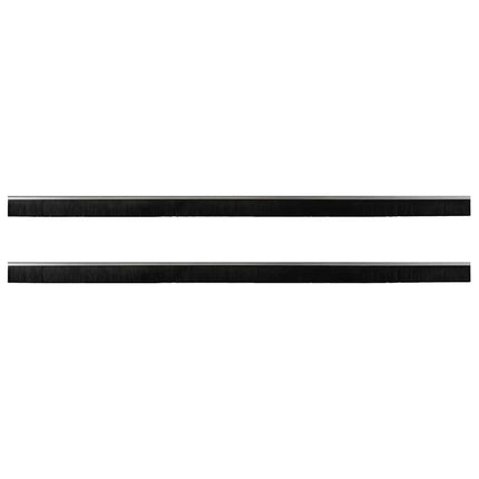 Skruemonterede dørbørste tætninger 2 pcs Sølv 100 cm