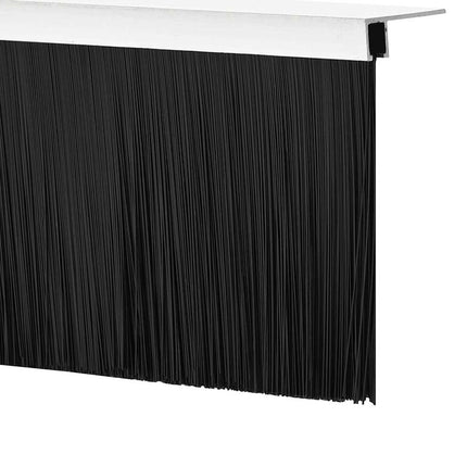 Skruemonterede dørbørste tætninger 12 pcs Sølv 100 cm