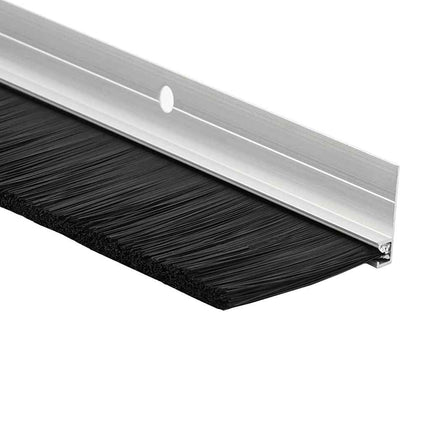 Skruemonterede dørbørste tætninger 12 pcs Sølv 100 cm