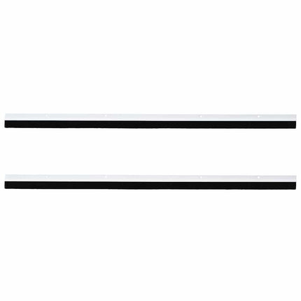 Skruemonterede dørbørste tætninger 2 pcs Hvid 100 cm