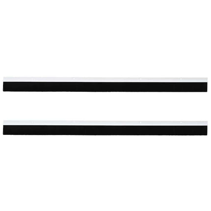 Skruemonterede dørbørste tætninger 2 pcs Hvid 100 cm