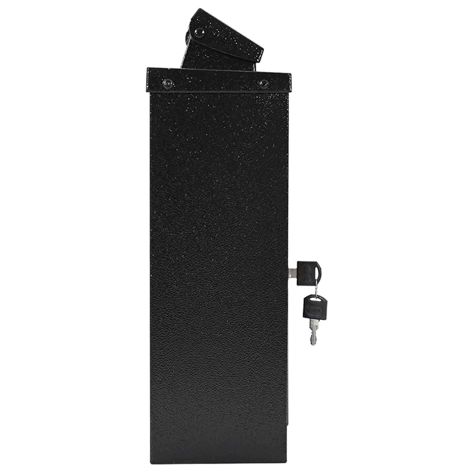 Væghængt Postkasse med dør Sort 29 x 13 x 41 cm Gustt aluminium