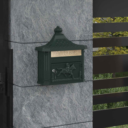 Væghængt Postkasse Grøn 40,5 x 16 x 45 cm Gustt aluminium