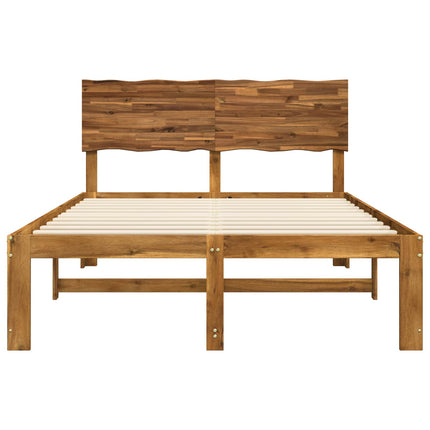 Dobbelt Sengestel med Hovedgærde ROSTOCK Naturfarvet