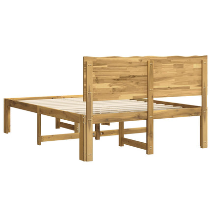Dobbelt Sengestel med Hovedgærde ROSTOCK Hvid 150 x 200 cm