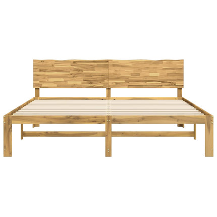 Dobbelt Sengestel med Hovedgærde ROSTOCK Hvid 180 x 200 cm