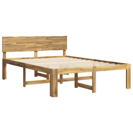 Dobbelt Sengestel med Hovedgærde ROSTOCK Hvid 160 x 200 cm