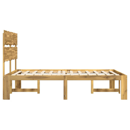 Dobbelt Sengestel med Hovedgærde ROSTOCK Hvid 140 x 190 cm