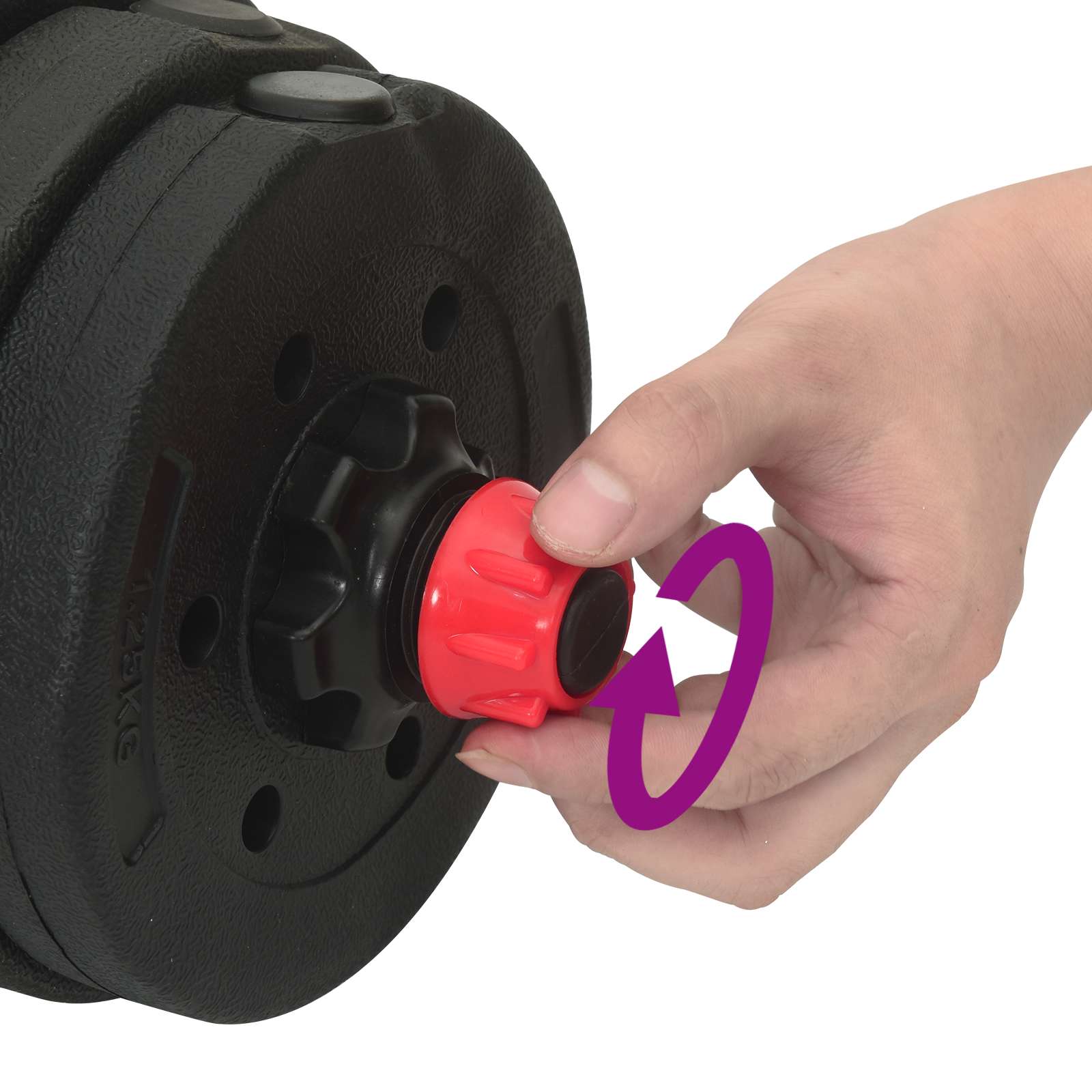 2-i-1 Håndvægt Sæt Sort og rød 121 x 19,5 x 19,5 cm