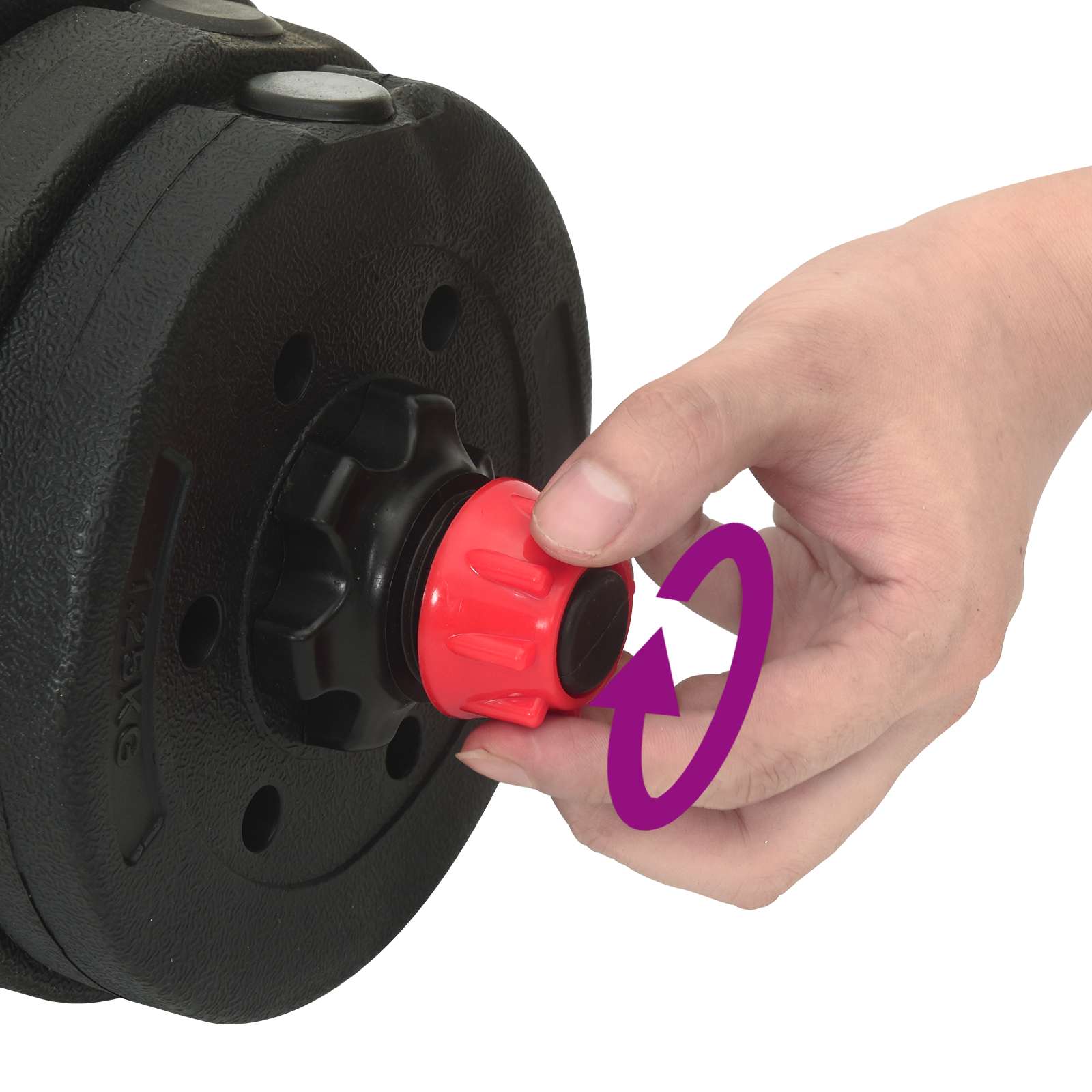 4-i-1 Håndvægt Sæt Sort og rød 121 x 19,5 x 19,5 cm