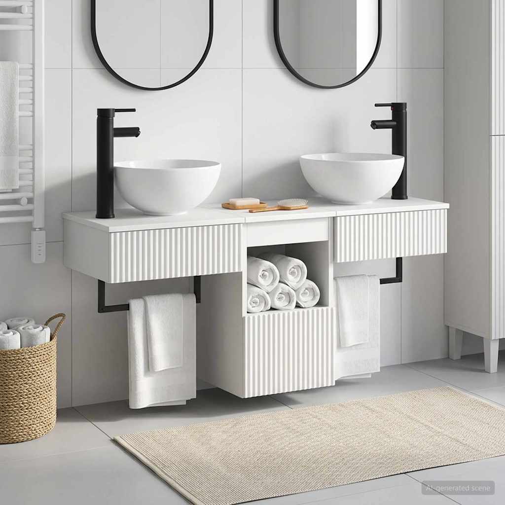 Badevrelsesmbel st 3 stk. Hvid Konstrueret tr