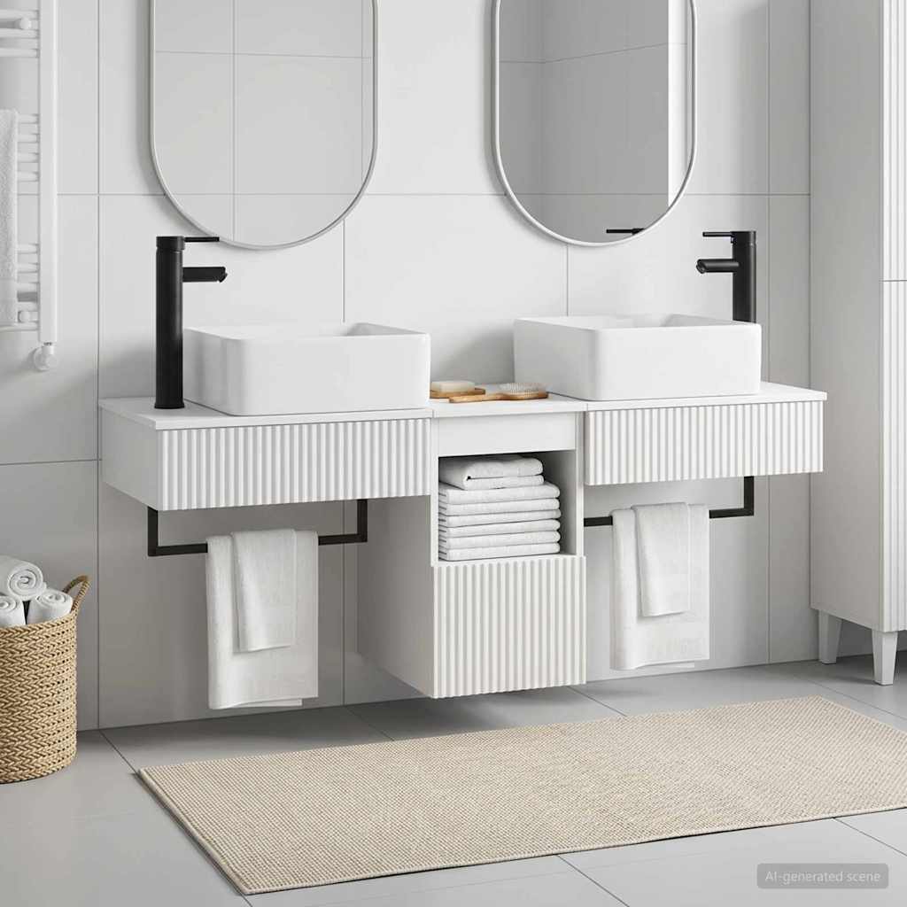 Badevrelsesmbel st 3 stk. Hvid Konstrueret tr