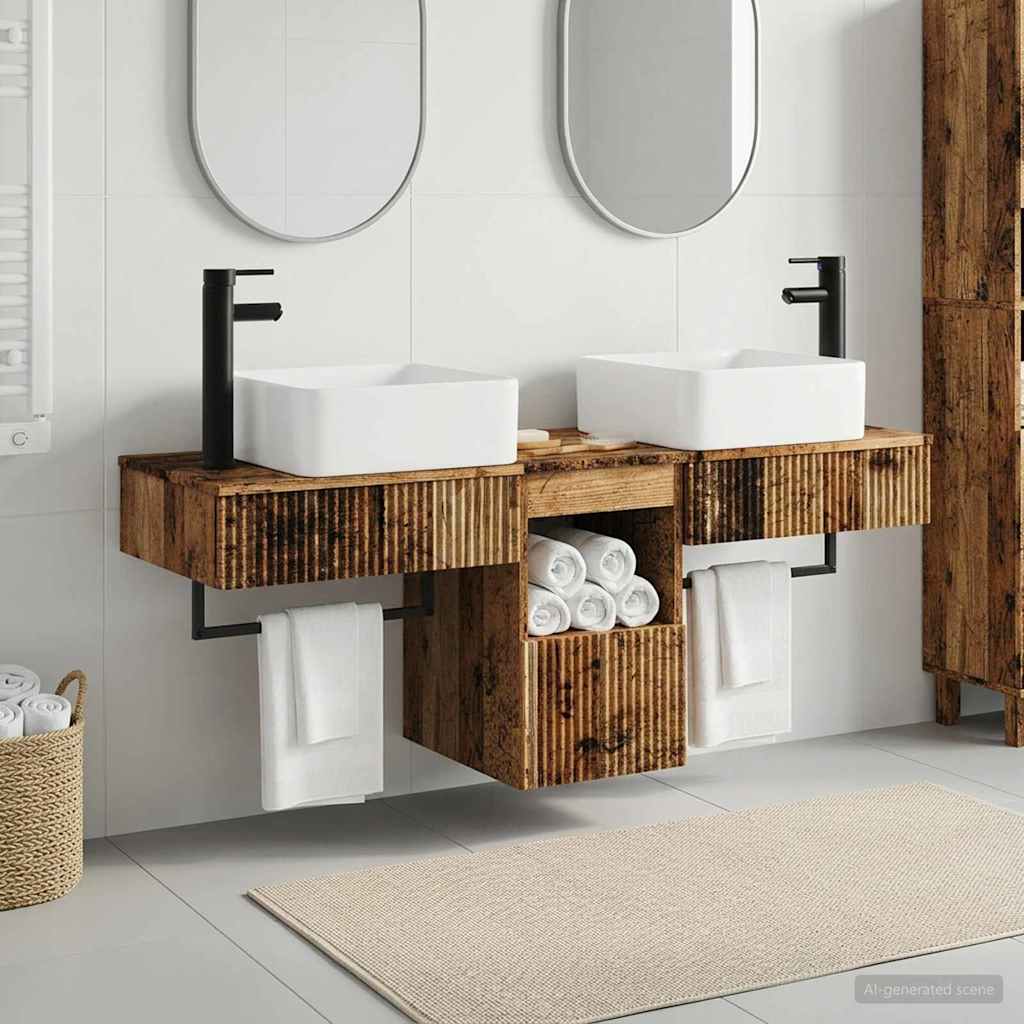 Badevrelsesskabst 3 stk. Gammelt tr 53 x 35 x 39 cm