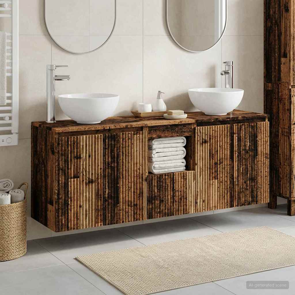Badevrelsesskabst 3 stk. Gammelt tr 49,5 x 41 x 64,5 cm