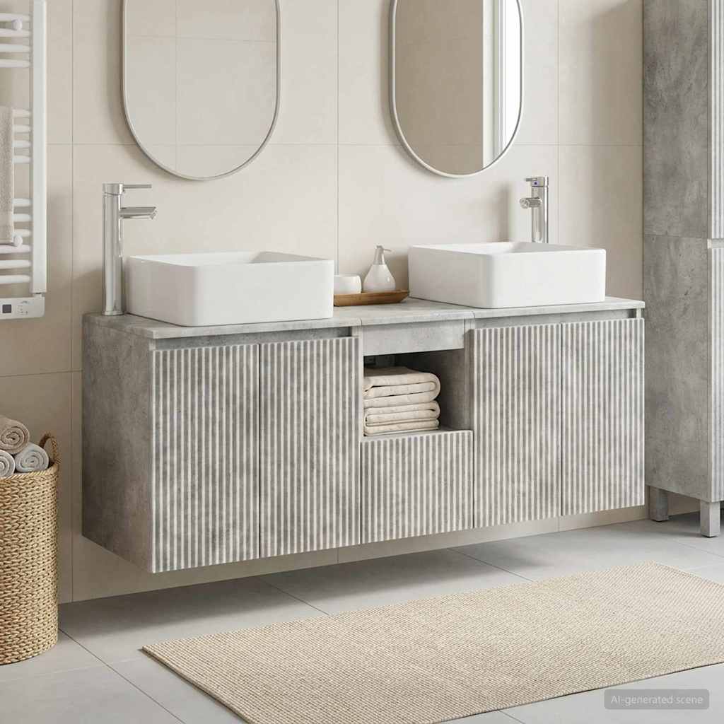 Badevrelsesskabst 3 stk. Betongr 53 x 35 x 63 cm