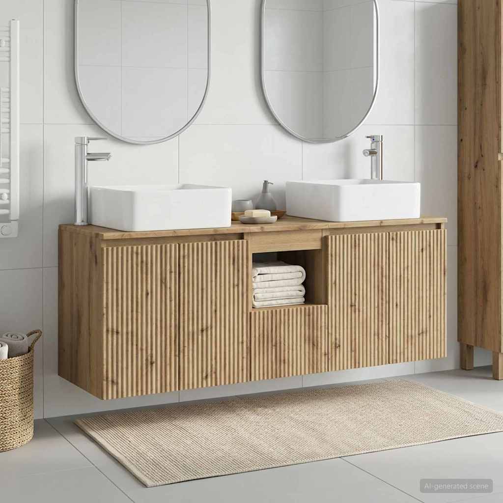 Badevrelsesskabst 3 stk. Artisan-eg 53 x 35 x 63 cm
