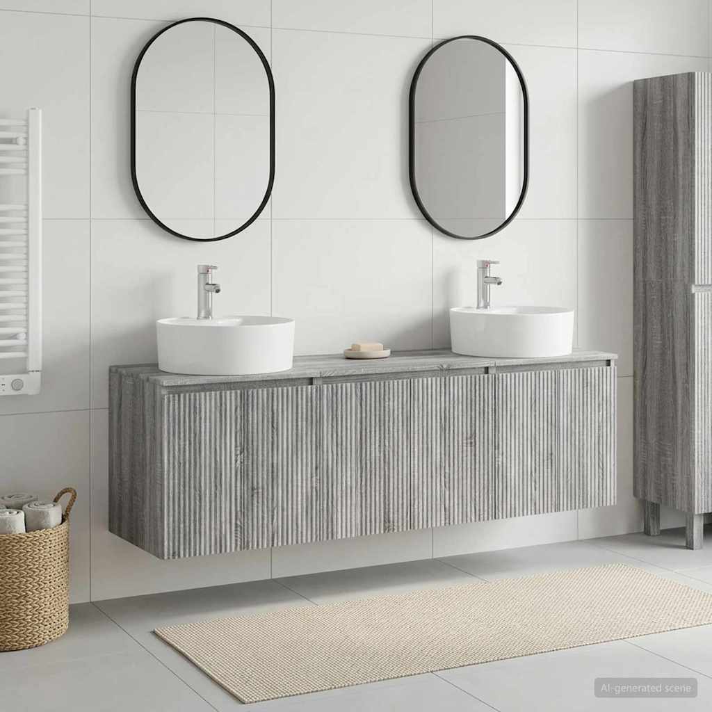 Badevrelsesskabst 3 stk. Gr Sonoma 49,5 x 44,5 x 65 cm