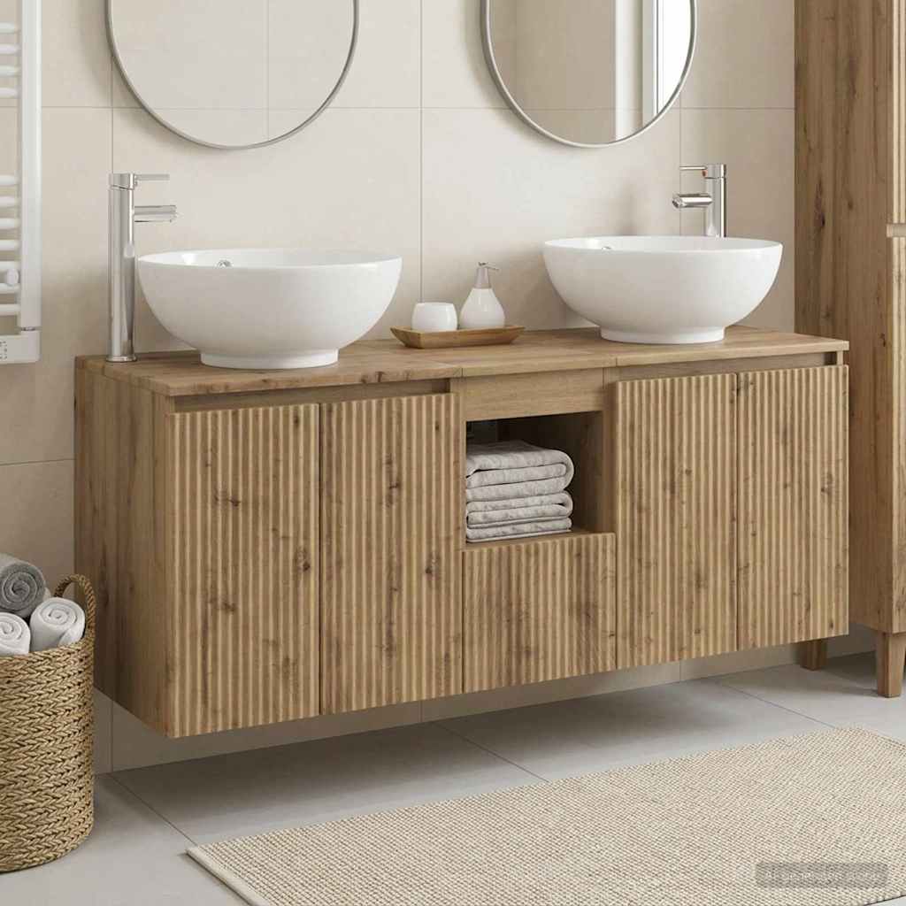 Badevrelsesskabst 3 stk. Artisan-eg 49,5 x 44,5 x 65 cm