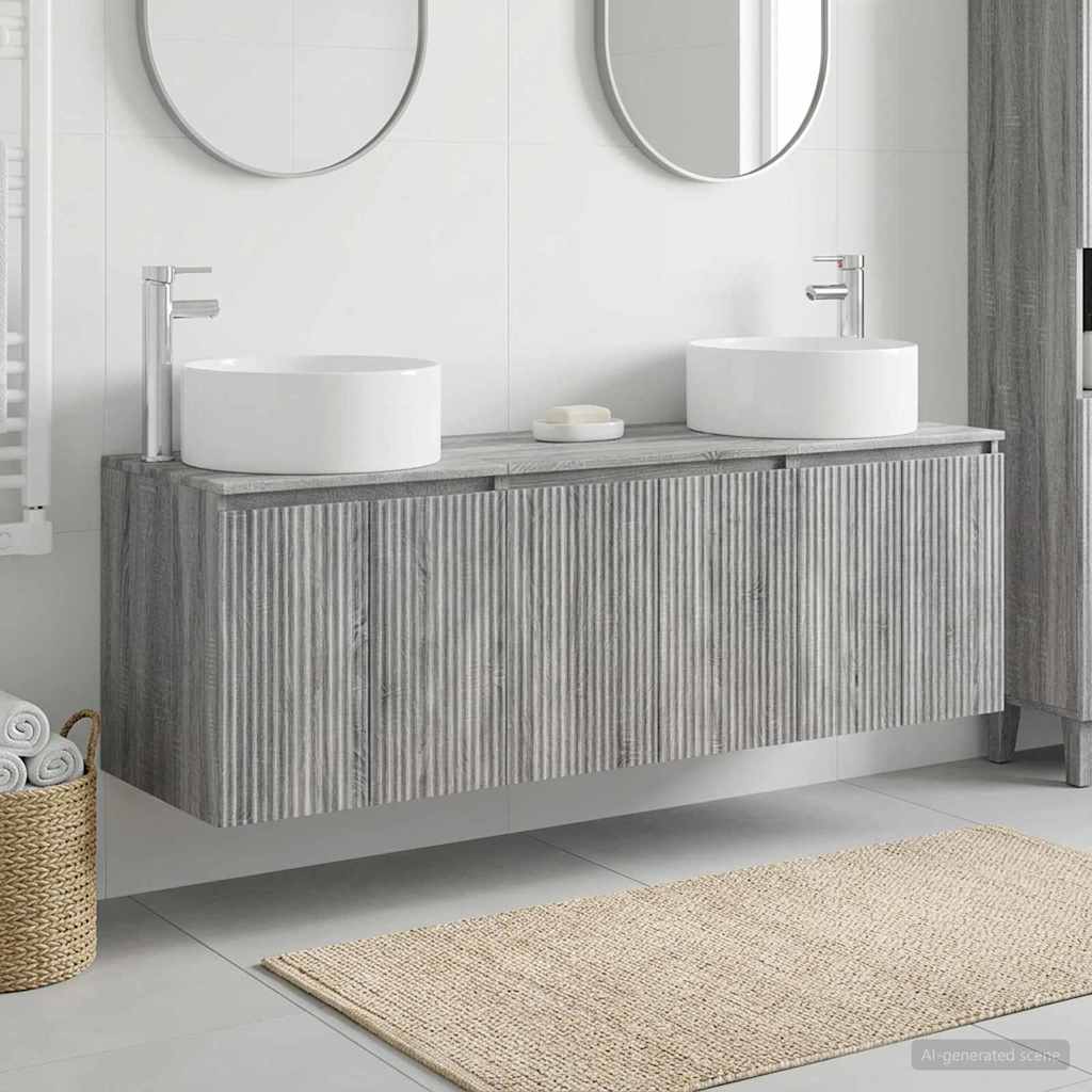 Badevrelsesskabst 3 stk. Gr Sonoma 49,5 x 44,5 x 65,5 cm