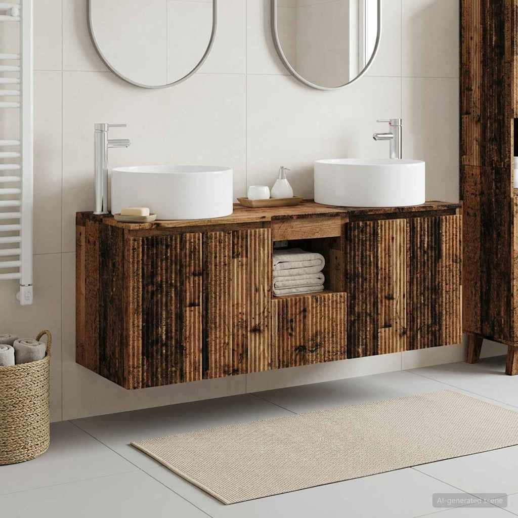 Badevrelsesskabst 3 stk. Gammelt tr 49,5 x 44,5 x 65,5 cm