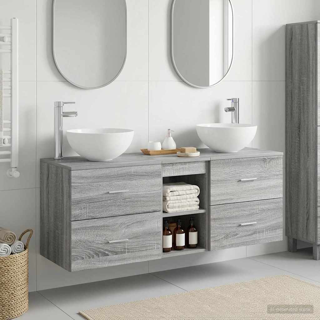 Badevrelsesskabst 3 stk. Gr Sonoma 49,5 x 35 x 63 cm