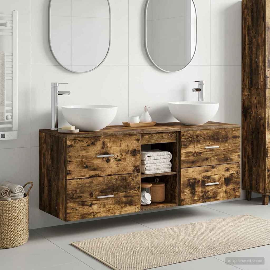 Badevrelsesskabst 3 stk. Rget eg 49,5 x 41 x 64,5 cm