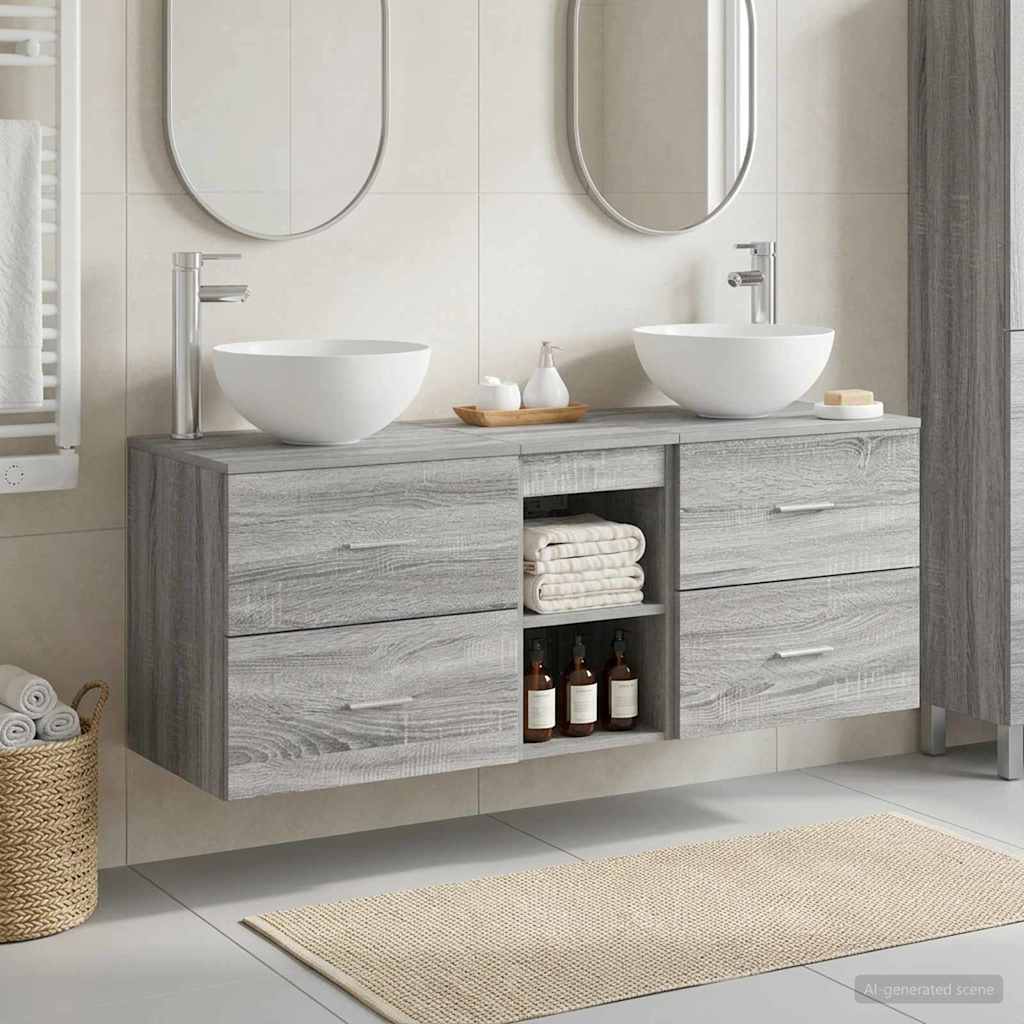 Badevrelsesskabst 3 stk. Gr Sonoma 49,5 x 41 x 64,5 cm