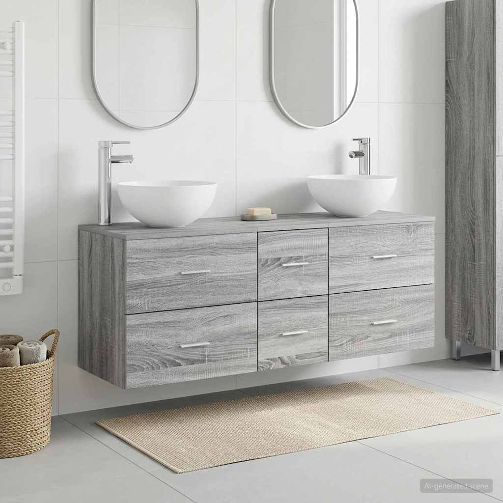 Badevrelsesskabst 3 stk. Gr Sonoma 49,5 x 41 x 64,5 cm