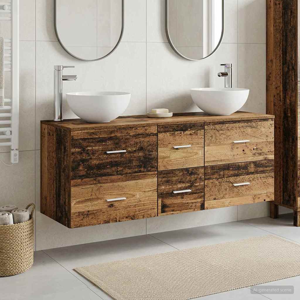 Badevrelsesskabst 3 stk. Gammelt tr 49,5 x 41 x 64,5 cm