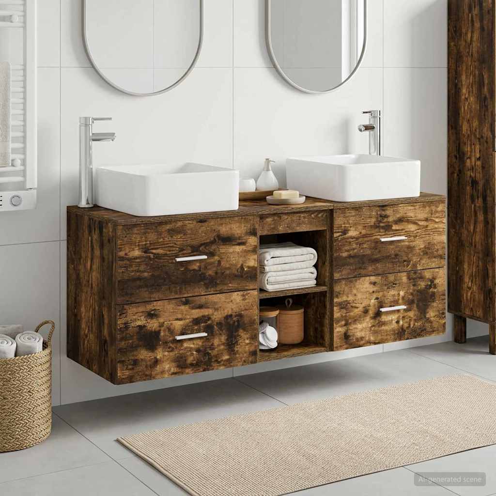 Badevrelsesskabst 3 stk. Rget eg 49,5 x 41 x 63 cm