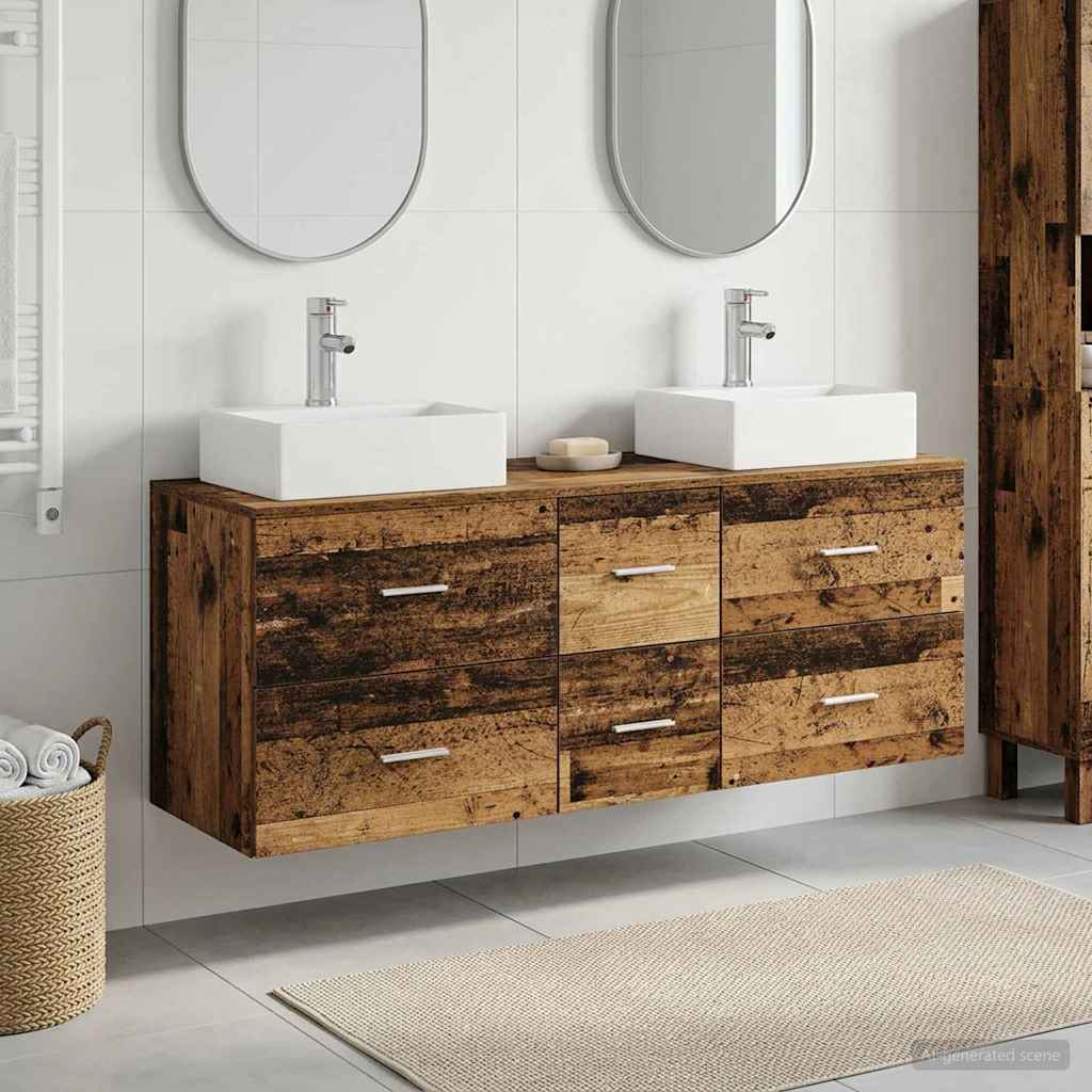 Badevrelsesskabst 3 stk. Gammelt tr 49,5 x 41 x 62,5 cm