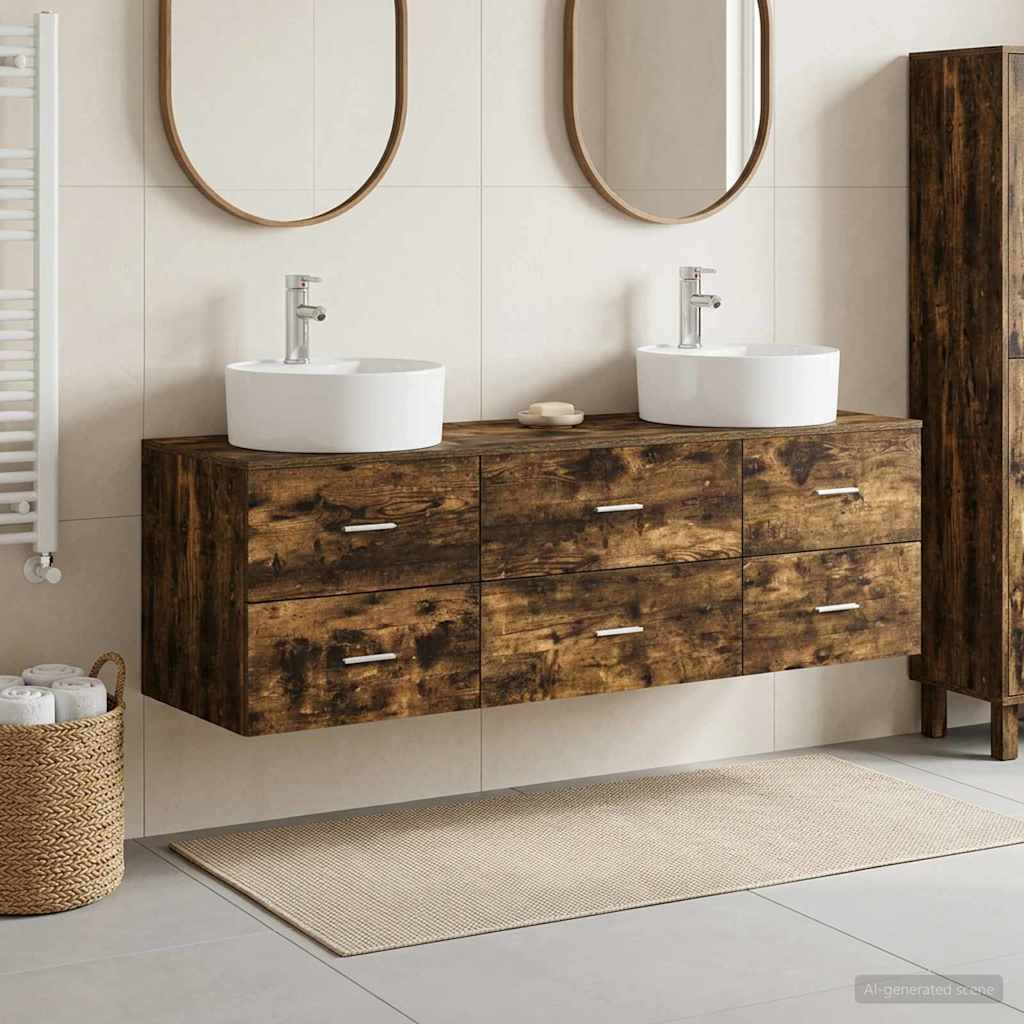Badevrelsesskabst 3 stk. Rget eg 62,5 x 44,5 x 50 cm