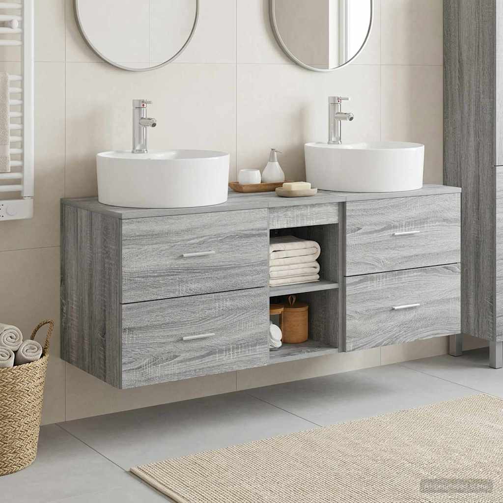 Badevrelsesskabst 3 stk. Gr Sonoma 49,5 x 44,5 x 65 cm