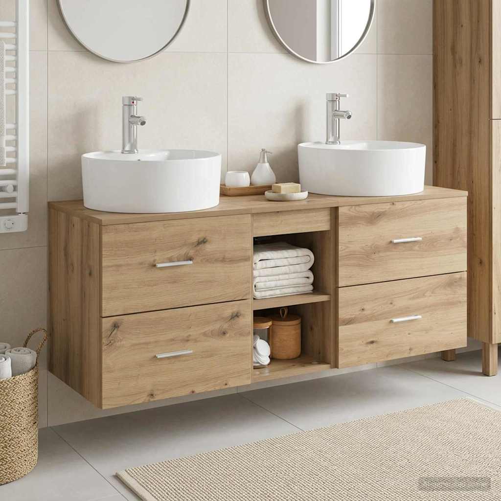 Badevrelsesskabst 3 stk. Artisan-eg 49,5 x 44,5 x 65 cm