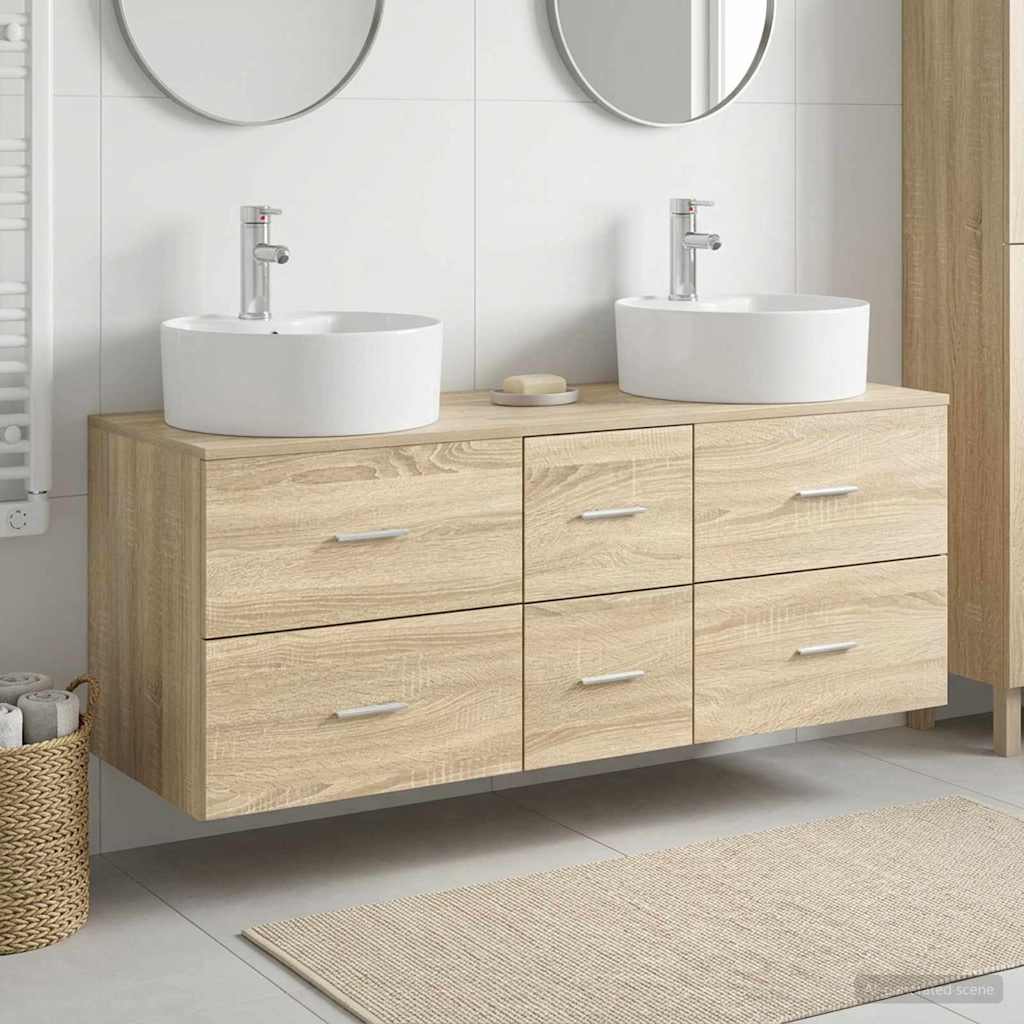 Badevrelsesmbel st 3 stk. Sonoma-eg 49,5 x 44,5 x 65 cm