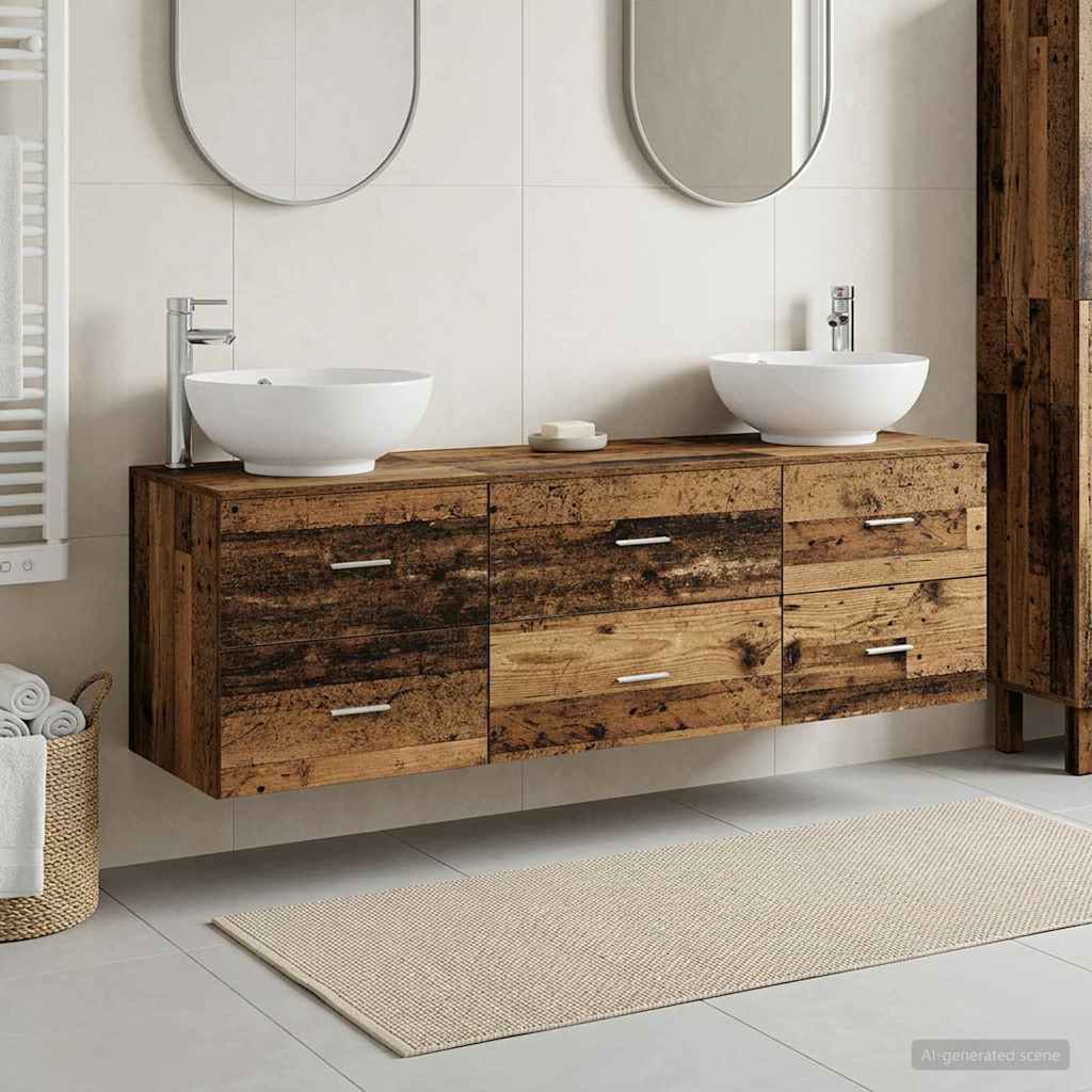 Badevrelsesmbel st 3 stk. Gammelt tr 49,5 x 44,5 x 65 cm